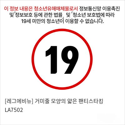 [레그에비뉴] 거미줄 모양의 얇은 팬티스타킹 LA7502