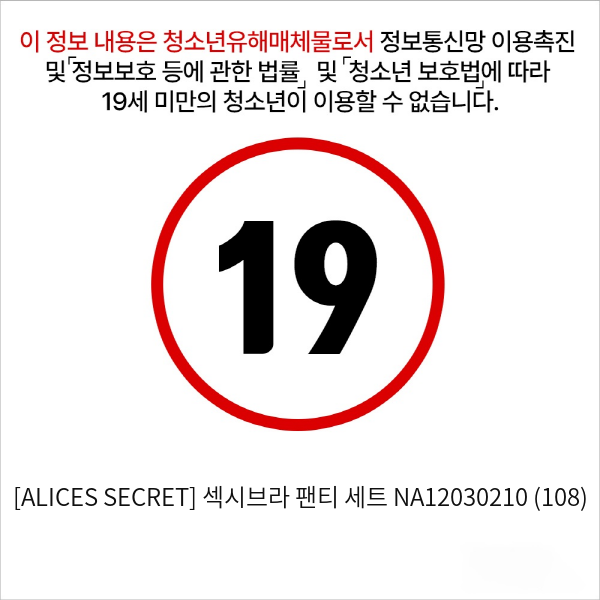 [ALICES SECRET] 섹시브라 팬티 세트 NA12030210 (108)